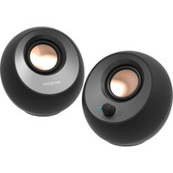 Creative Pebble V3 20 Bluetooth Speaker System - 8 W RMS - Black - Desktop - 100 Hz to 17 kHz - USB 51MF1700AA001
