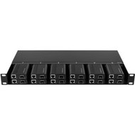 Axiom Mini-Media Converter Rack Mount Chassis - 1U 12 Slots Dual AC 220v - 1 x Number of Power Supplies Installed - 12 Slot - 1U - MCR0-CH-1U12-AX