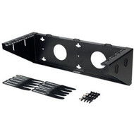 Ortronics Mounting Bracket for Patch Panel Switch Server - Black - 9072 kg Load Capacity WMBV2U