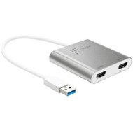 j5 create JUA365 USB 30 to Dual HDMI Multi-Monitor Adapter - 1 Pack - 1 x Type A USB 30 USB Male - 2 x HDMI Type A Digital Female JUA365
