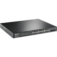 TP-Link JetStream 28-Port Gigabit L2 Managed Switch with 24-Port PoE - 24 Ports - Manageable - 2 Layer Supported - Modular - 4 SFP - TL-SG3428MP