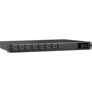 Tripp Lite 8-Outlets PDU - Metered Auto Transfer Switch - NEMA 5-15P - 8 x NEMA 5-15R - 120 V AC - 1U - Horizontal - Rack-mountable - PDUMH15ATS