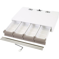 Ergotron CareFit Pro Quad Drawer - 4536 g Weight Capacity - White Warm Gray 98-485