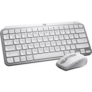 Logitech MX Keys Mini Pale Grey - Wireless Connectivity - Bluetooth - 3281 ft 10000 mm Emoji Dictation Mute Hot Keys - - PC 920-010473