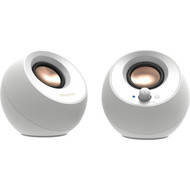 Creative Pebble V3 20 Bluetooth Speaker System - 8 W RMS - White - Desktop - 100 Hz to 17 kHz 51MF1700AA003