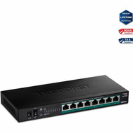 TRENDnet 8-Port Unmanaged 25G PoE Switch - 8 Ports - 25 Gigabit Ethernet - 25GBase-T - TAA Compliant - 2 Layer Supported - 12 W - TPE-TG380