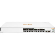 Aruba Instant On 1830 24G 12p Class4 PoE 2SFP 195W Switch - 24 Ports - Manageable - Gigabit Ethernet - 1000Base-T 1000Base-X - 2 - - JL813AABA