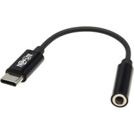 Tripp Lite USB-C to 35 mm Headphone Jack Adapter - 79 Mini-phoneUSB-C Audio Cable for Audio Device Microphone Headphone MacBook U437-001