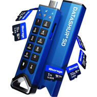 2 PACK iStorage datAshur SD Encrypted USB flash drive with removable iStorage microSD Cards Sold separately  password protected   IS-FL-DSD-256-DP