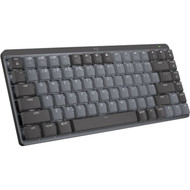 Logitech MX Mechanical Mini Minimalist Wireless Illuminated Keyboard Clicky Graphite - Wireless Connectivity - BluetoothRF - ft - 920-010552