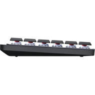 Logitech MX Mechanical Wireless Illuminated Performance Keyboard Clicky Graphite - Wireless Connectivity - BluetoothRF - 3281 ft 920-010549