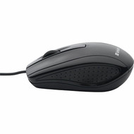 Verbatim Corded Optical Mouse - Black - Optical - Cable - Black - Scroll Wheel 70733