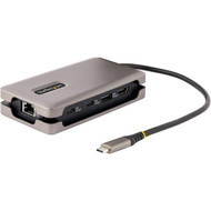 StarTechcom USB-C Multiport Adapter 4K 60Hz HDMI HDR USB 32 Gen 2 10Gbps Hub 2xUSB-C1xUSB-A 100W PD Pass-Through GbE Mini DKT31CH2CPD3