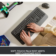 Logitech Signature K650 Graphite - Wireless Connectivity - BluetoothRF - 3281 ft 10000 mm - ChromeOS - PC Mac - AA Battery Size 920-010908