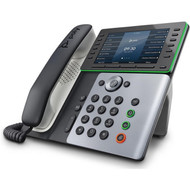 Poly Edge E550 IP Phone - Corded - Corded - NFC Wi-Fi Bluetooth - Desktop Wall Mountable - VoIP - IEEE 80211abgn - 2 x Network 2200-87050-025