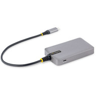StarTechcom 4-Port USB-C Hub 5Gbps Bus Powered 4x USB-A Ports Optional Auxiliary Power Portable USB Type-C Hub 1ft30cm Cable - 5G4AB-USB-C-HUB