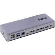 StarTechcom USB-C Docking Station HDMIDPDP Alt Mode USB-C Dock TripleDual 4K 7x USB Hub 60W PD GbE WWCB Certified - Works - DK31C3MNCR