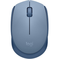 Logitech M170 Mouse - Optical - Wireless - Radio Frequency - 2.40 GHz - Blue Gray - USB - Symmetrical (Fleet Network)