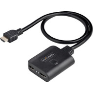 StarTech.com 2-Port HDMI Splitter, 4K 60Hz HDMI 2.0 Video, 4K HDMI Splitter 1 In 2 Out, 1x2 HDMI Display/Output Splitter, HDR/HDCP - a (Fleet Network)
