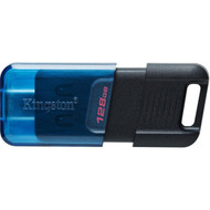 Kingston DataTraveler 80 M 128GB USB 32 Gen 1 Type C Flash Drive - 128 GB - USB 32 Gen 1 Type C - 200 MBs Read Speed - 200 MBs DT80M128GB