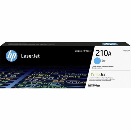 HP 210A Original Laser Toner Cartridge - Cyan Pack (W2101A)