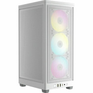Corsair 2000D RGB AIRFLOW Mini-ITX PC Case - White - Small Tower - White - Steel Mesh - Mini ITX Motherboard Supported - 8 x Fans - CC-9011247-WW