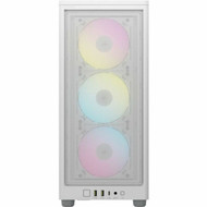 Corsair 2000D RGB AIRFLOW Mini-ITX PC Case - White - Small Tower - White - Steel Mesh - Mini ITX Motherboard Supported - 8 x Fans - CC-9011247-WW
