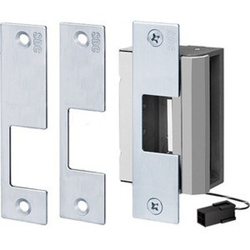 SDC UniFLEX 55-AU Electric Strike - Fail Safe, Fail Secure - 12 V DC, 24 V DC - 1133.98 kg Holding Strength - Stainless Steel (55-AU)