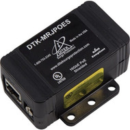 DITEK DTK-MRJPOES Shielded Gigabit Power Over Ethernet Surge Protection - RJ-45 - 144 VA - 48 V Input - Network - TAA Compliant DTK-MRJPOES