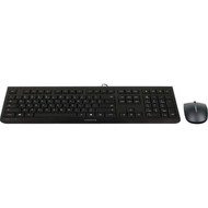 CHERRY DC 2000 - USB LPK Cable Keyboard - 104 Key - English US - Black - USB Cable Mouse - Optical - 1200 dpi - 3 Button - Scroll - JD-0800EU-2