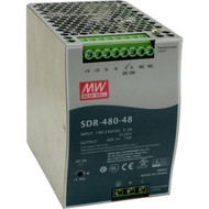 Transition Networks Hardened DIN Rail Mounted Power Supply - DIN Rail - 120 V AC 230 V AC Input - 48 V DC  5 A Output - 480 W - 94 25160