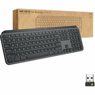 Logitech MX Keys for Business Graphite - Brown Box - Wireless Connectivity - Bluetooth - 3281 ft 10000 mm - iPhone iPad iPad - 920-010116