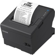 Epson  Tm-t88vii-052 Thermal Receipt Printer Black Usb  Ethernet Interfaces Ps-180 Power Supply And Ac Cable - 500 mms Mono - C31CJ57052