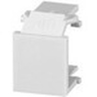 Signamax Blank Keystone Module White - Supports Faceplate Surface Mount Box - Fire Retardant Impact Resistant - Thermoplastic - - CMK-BL-WH