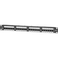 Signamax 24-Port Category 6 MDX-Series Patch Panel 1U - 24 Ports - 24 x RJ-45 - 1U High - Black - 19 Wide - Rack-mountable - TAA 24458MDX-C6