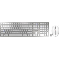 CHERRY DW 9100 SLIM Rechargeable Wireless Desktop - USB Scissors Wireless Bluetooth 40 240 GHz Keyboard - 104 Key - English US - - JD-9100US-1
