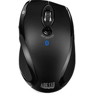 Adesso iMouse S200B - Bluetooth Ergo Mini Mouse - Optical - Wireless - Bluetooth - Black - 1500 dpi - Scroll Wheel - 5 Buttons - iMouse S200B