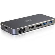 C2G USB C Dual Monitor Laptop Docking Station - HDMI DisplayPort VGA - Power Delivery up to 100W - for NotebookTabletSmartphone - 54439