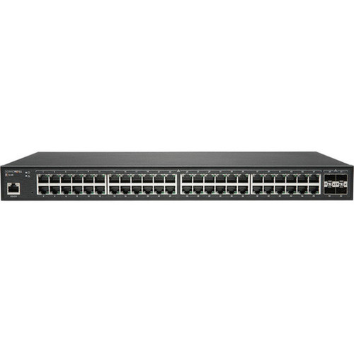 SonicWall Switch SWS14-48 - 52 Ports - Manageable - TAA Compliant - 2 Layer Supported - Modular - 54 W Power Consumption - Optical - - (02-SSC-2465)