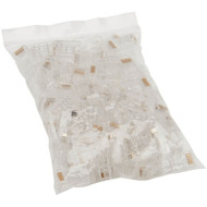 Tripp Lite Cat6 RJ45 Pass-Through UTP Modular Plug 100 Pack - 100 Pack - 1 x RJ-45 Network Male - Clear - TAA Compliant N232-100-UTP