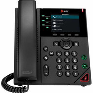 Poly VVX 350 IP Phone - Corded - Corded - Desktop Wall Mountable - Black - VoIP - 2 x Network RJ-45 - PoE Ports 89B69AAABA