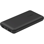 Belkin BOOSTuarrCHARGE Power Bank - For iPhone AirPod Smartphone iPad - Lithium Ion Li-Ion - 10000 mAh - 3 x USB - Black BPB011btBK