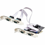 StarTechcom 4-Port Serial PCIe Card Quad-Port RS232RS422RS485 Card 16C1050 UART ESD Protection WindowsLinux TAA-Compliant -  PS74ADF-SERIAL-CARD