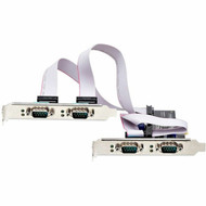 StarTechcom 4-Port Serial PCIe Card Quad-Port RS232RS422RS485 Card 16C1050 UART ESD Protection WindowsLinux TAA-Compliant -  PS74ADF-SERIAL-CARD