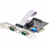 StarTechcom 2-Port Serial PCIe Card Dual-Port RS232RS422RS485 Card 16C1050 UART ESD Protection WindowsLinux TAA-Compliant -  2S232422485-PC-CARD