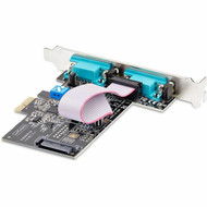 StarTechcom 2-Port Serial PCIe Card Dual-Port RS232RS422RS485 Card 16C1050 UART ESD Protection WindowsLinux TAA-Compliant -  2S232422485-PC-CARD