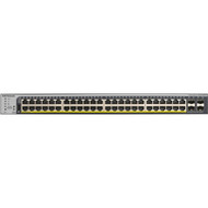 Netgear Gigabit PoE Smart Switches with RemoteCloud Management - 48 Ports - Manageable - Gigabit Ethernet - 101001000Base-TX - 2 GS752TPP-300NAS