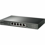 TP-Link 5-Port 25G Desktop Switch with 4-Port PoE - 5 Ports - 25 Gigabit Ethernet - 25GBase-T - 2 Layer Supported - 14337 W - - TL-SG105PP-M2