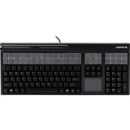 CHERRY LPOS G86-71411 POS Keyboard - 127 Keys - QWERTY Layout - 42 Relegendable Keys - Magnetic Stripe Reader - USB - Black G86-71411EUADAA