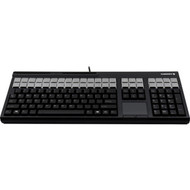 CHERRY LPOS G86-71411 POS Keyboard - 127 Keys - QWERTY Layout - 42 Relegendable Keys - Magnetic Stripe Reader - USB - Black G86-71411EUADAA